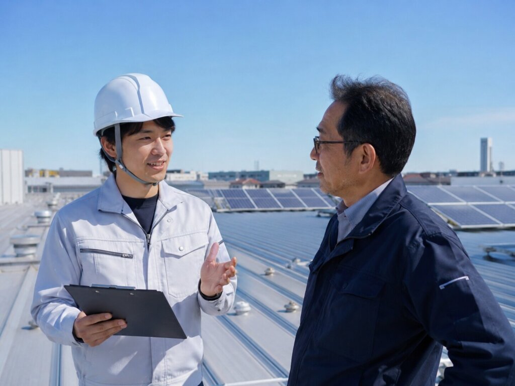 塗装業者 打ち合わせ 工場