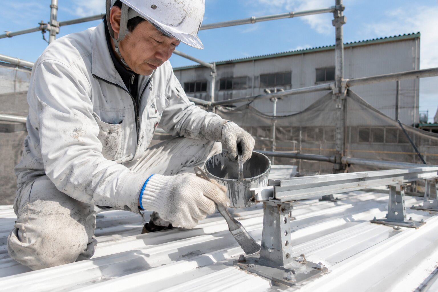 架台の塗装